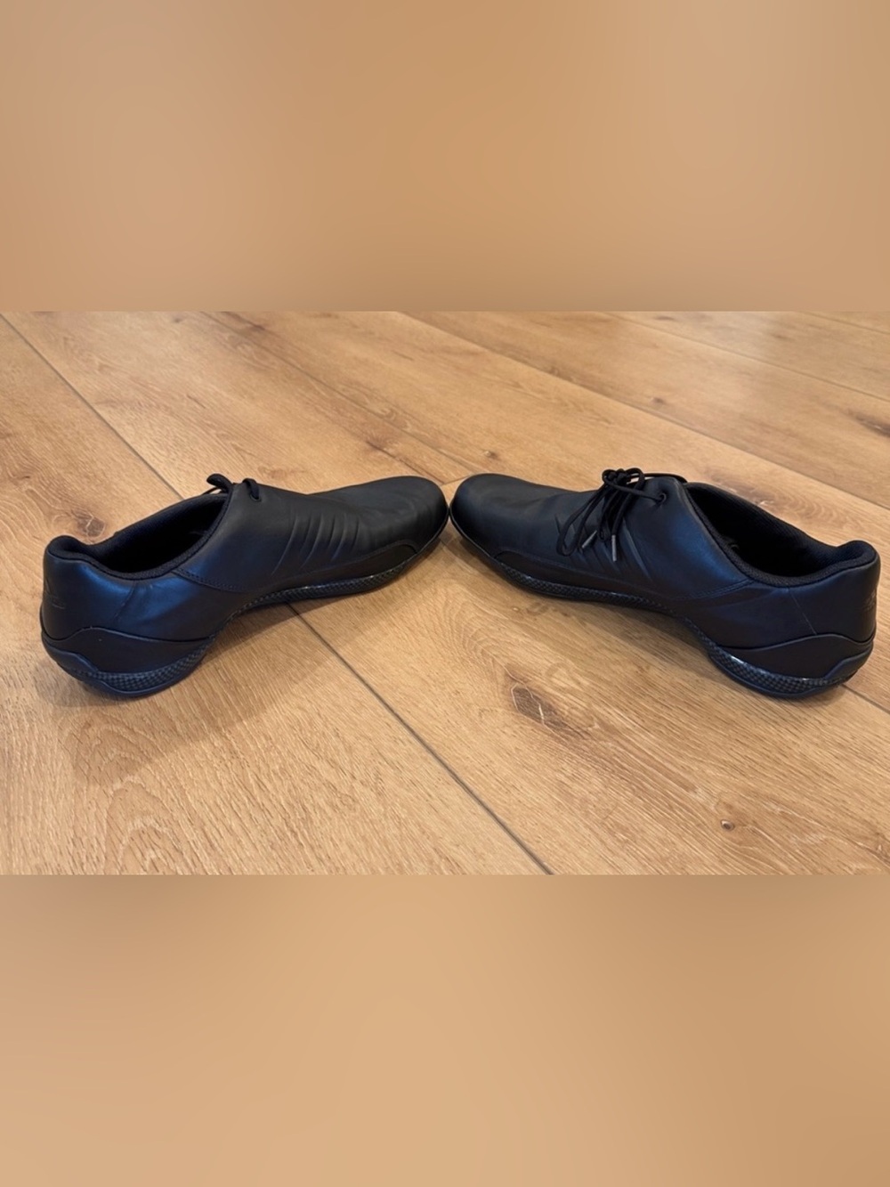 Porsche Design Men’s Black Leather Driving Shoes Lace Up Size 10 - Picture 12 of 12